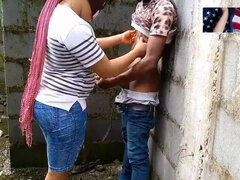 Américain, Cul, Grosse bite, Noire, Sucer une bite, Hard, Interracial, De plein air