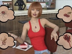 Big ass, Big cock, Blowjob, Cum in mouth, Game, Handjob, Milf, Redhead