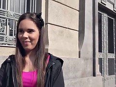 Nana, Sucer une bite, Brunette brune, Faciale, Chatte, Adolescente, Serré