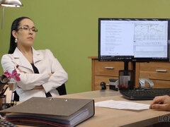 Vorstellungsgespräch, Brille, Milf, Geld