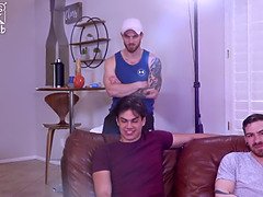 素人, フェラチオ, チン, 眼鏡, 筋肉, オマンコ, タトゥー, ティーン