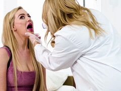 アナル, デカパイ, ブロンド, 指いじり, レズビアン, オナニー, 看護婦, ガリガリ