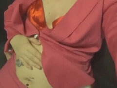 Tugging, morbidly obese, bbw masturbator