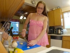 Luier, Hd, Hakken, Keuken, Moeder die ik wil neuken, Klein, Spandexonderbroek, Kousen