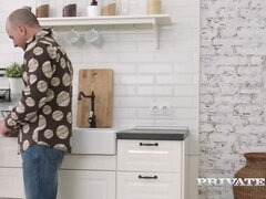 アナル, ビッチ, フェラチオ, 茶髪の, Hd, ロシア人, ティーン, オッパイの