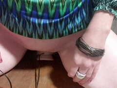 素人, ブロンド, フェムドム, 淫乱熟女, オーガズム, オマンコ, 馬乗り, おもちゃ