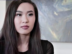 Asiatique, Sucer une bite, Médecin, Fétiche, Lingerie, Bureau, Suçant, Nénés