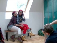 Carla Brown and her pal Bryoni-Kate strike the most enticing poses