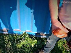 足, フェティッシュ, 足フェチ, 面白, 淫乱熟女, 母, アウトドア, のぞき