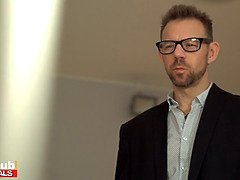 Older University professor has threesome with his students and creampies one of them deep in her tight shaved honey slot