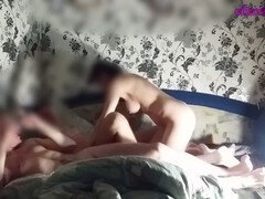 Anal, Tromperie, Couple, Fait maison, Petite femme, Jarretelles, Surprise, Plan cul à trois