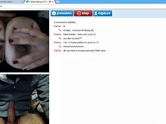 Girl whit big tits play whit me on web cam chatrandom