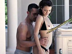 Leie, Europäisch, Aufs gesicht abspritzen, Pool