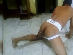Solo faphouse session with hairy gay bear Stink Hairymale