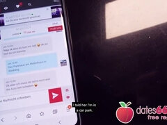 Kont, Grote mammen, Blond, Pijpbeurt, Auto, Duits, Hd, Buiten