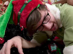 Ebony BBW Rachel Raxx has sex with a young elf