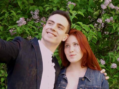 18, アナル, 美女, デカ尻, フェラチオ, チン, 赤毛, 剃毛