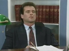 Sarah Young and Jon Dough in an office