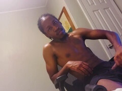 Grosser schwanz, Schwarz, Spermaladung, Schwanz, Masturbation, Solo