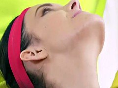Muscled personal coach fucks pale teen