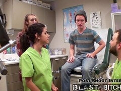 アメリカ人, 緊縛, 舞台裏, ボンデージ, 医者, グローブ, 看護婦, オッパイの