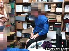 Big Tits Redhead MILF Stepmom Lauren Phillips Shoplifter And Teen Stepdaughter Scarlett Snow Groupsex With Two Officers