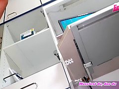 german female doctor skinny blonde seduced guy pov