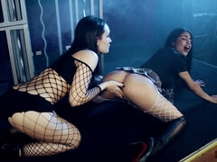 Bondage, Brunette brune, Hd, Fille latino, Lesbienne, Petite femme, Gicler