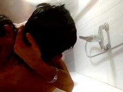 Magia Rosa Facial in Shower - Amateur Spanish Couple Bathroom Sex HD