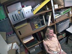 Shoplifters twat receives a doggy from the LP Officer