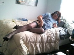 Homosexuelle, Masturbation, Jarretelles, Jouets