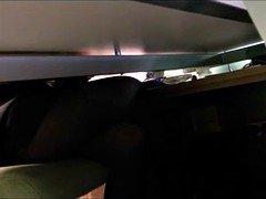 Amateur, Noire, Fétiche, Collant, Secrétaire, Voyeur