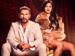 デカ尻, デカチン, デカパイ, フェラチオ, 茶髪の, チン, バック, ハードコア