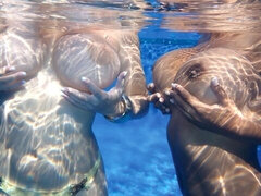 Gorgeous pool solo with a big-boobed mademoiselle Valory Irene