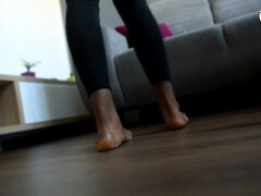 Braunhaarige, Schwarz, Füsse, Hd, Absätze, Pov, Realität, Jungendliche (18+)