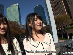 アジア人, お尻, 美女, グループ, 手コキする, ハードコア, ティーン, オッパイの