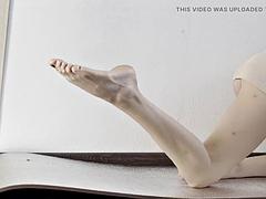 Worship ass foot slave yoga show