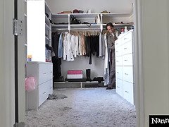 Boss Catches Amia Miley Rubbing Her Pussy While Working & Fucks Her Hard
