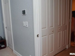 Leie, Schlafzimmer, Paar, Würgen, Jeans, Pov, Realität, Dusche