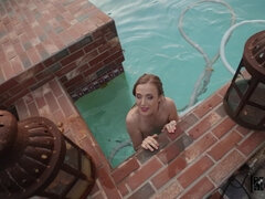 Schwarz, Blondine, Schwanz, Natürlichen titten, Piercing, Muschi, Titten, Spanner