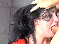 緊縛, フェラチオ, 茶髪の