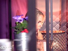 Grosse titten, Blondine, Blasen, Besamung, Tschechisch, Masturbation, Milf, Titten