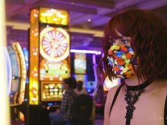 デカチン, デカパイ, フェラチオ, 茶髪の, バック, 下着, ハメ撮り, フェラする