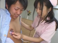 Charming busty Japanese Nana Aoyama perfroming in fetish sex video