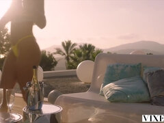 茶髪の, カップル, イく瞬間, ヨーロピアン, フォアサム, なめる, 剃毛, フェラする