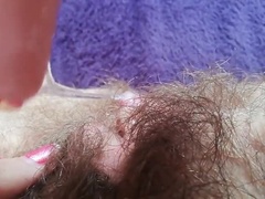 Clitoris grande, Clitoris, Extremo, Peludo, Hd, Desnudo, Orgasmo, Pov