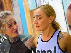 Anal, Sucer une bite, Domination, Béant, Allemand, Hd, Piercing, Tatouage