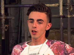 Twink is tied up and lets the dominant hunk do everything