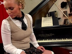 素人, お尻, 緊縛, 服従, ヒール, ヌード, スパンキング, 教師