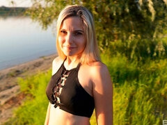 Culo, Bikini, Rubia, Mamada, Estilo perrito, Penetracion con dedos, Pajear, Al aire libre
